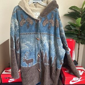 Vintage western long Sherpa jacket